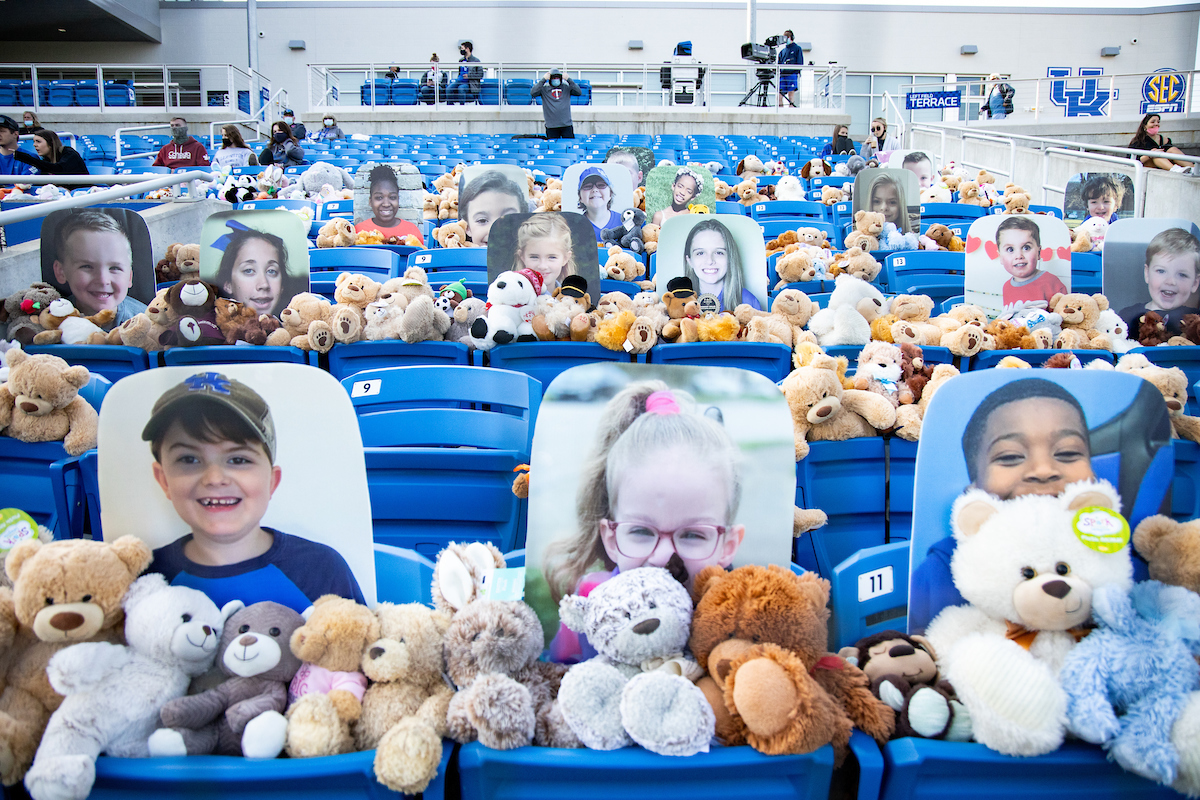Teddy Bears. 

Kentucky defeats Bellarmine 12-0. 

Photo by Eddie Justice | UK Athletics