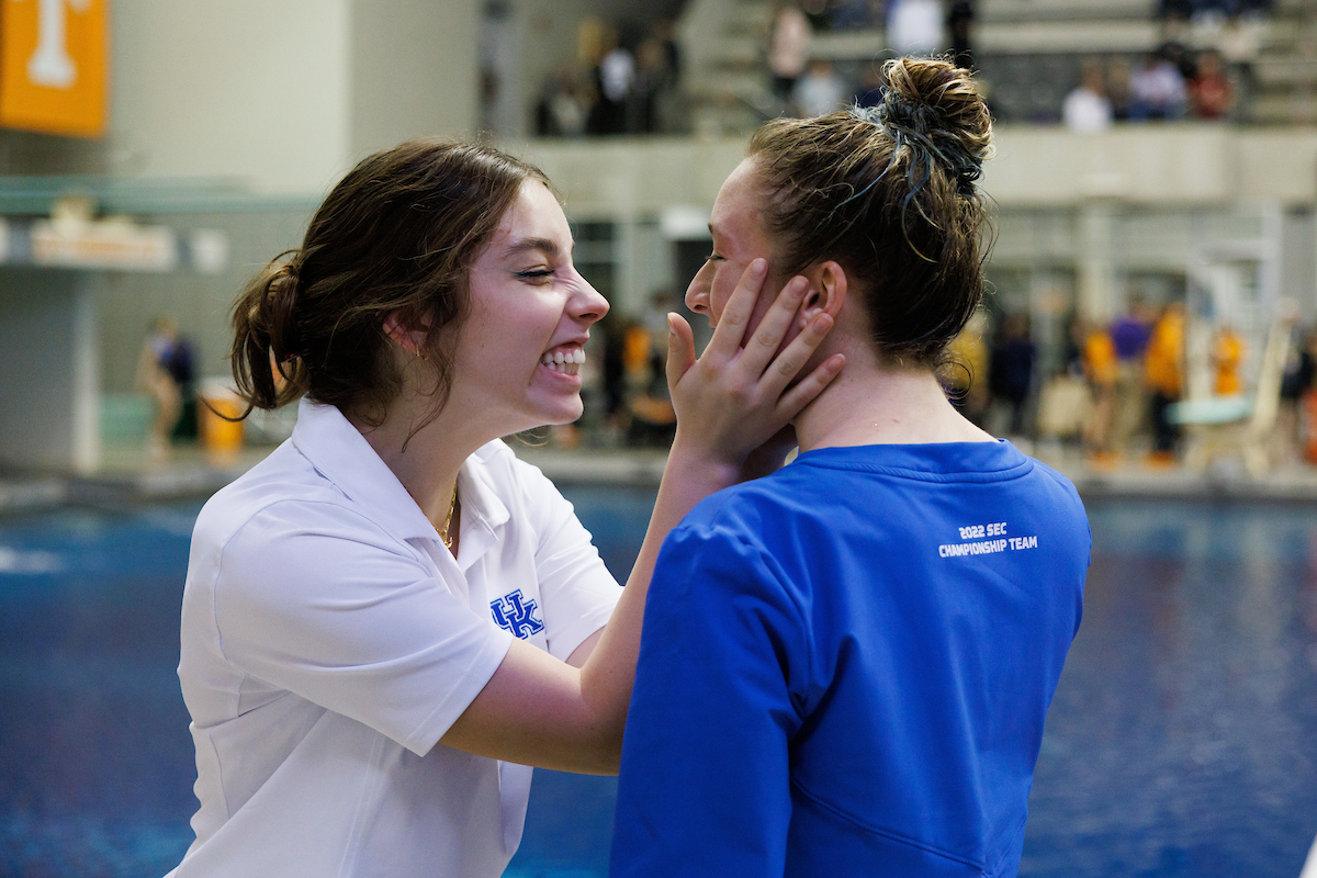 Kyndal Knight.

Day five of the SEC Swim and Dive Championship.

Photo by Elliott Hess | UK Athletics