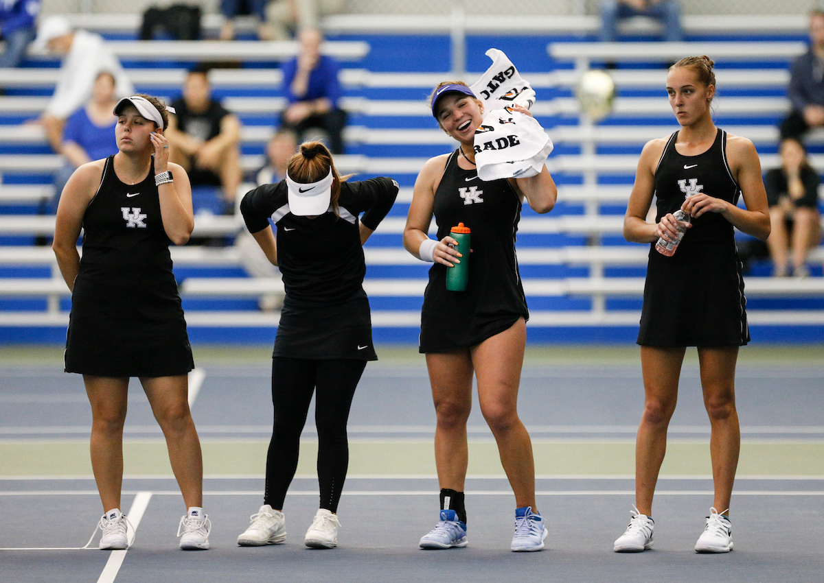 Team.

Women's Tennis comes out on top of Mississippi State on Senior Day.


Photo by Isaac Janssen | UK Athletics
