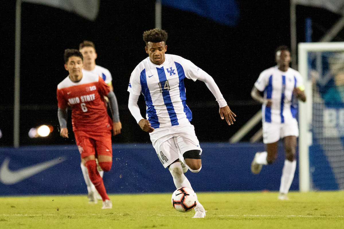 Daniel Evans.

Kentucky defeats Ohio State University 2-1.

Photo by Grace Bradley | UK Athletics