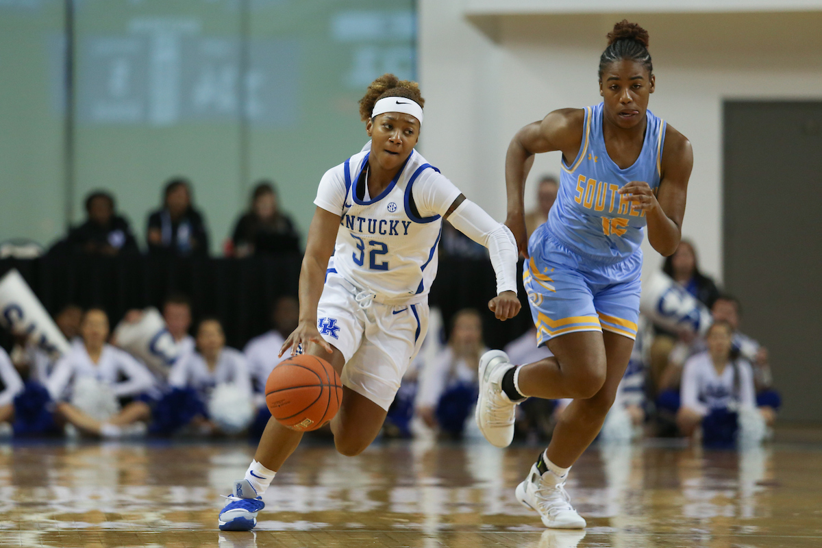 Jaida Roper.

UK women's basketball beat Southern 91-41.

Photo by Hannah Phillips | UK Athletics
