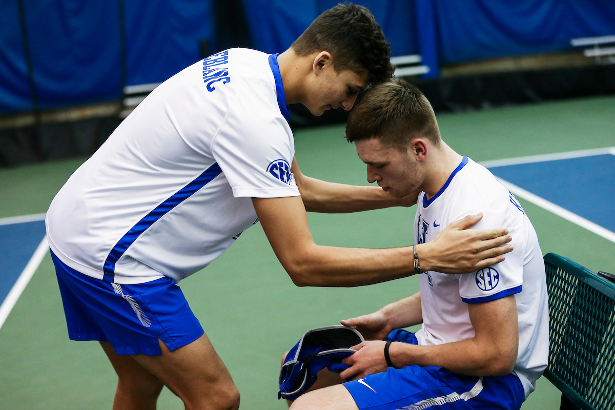 Alexandre LeBlanc. Millen Hurrion.

Kentucky beat Memphis 4-1.

Photo by Chet White | UK Athletics