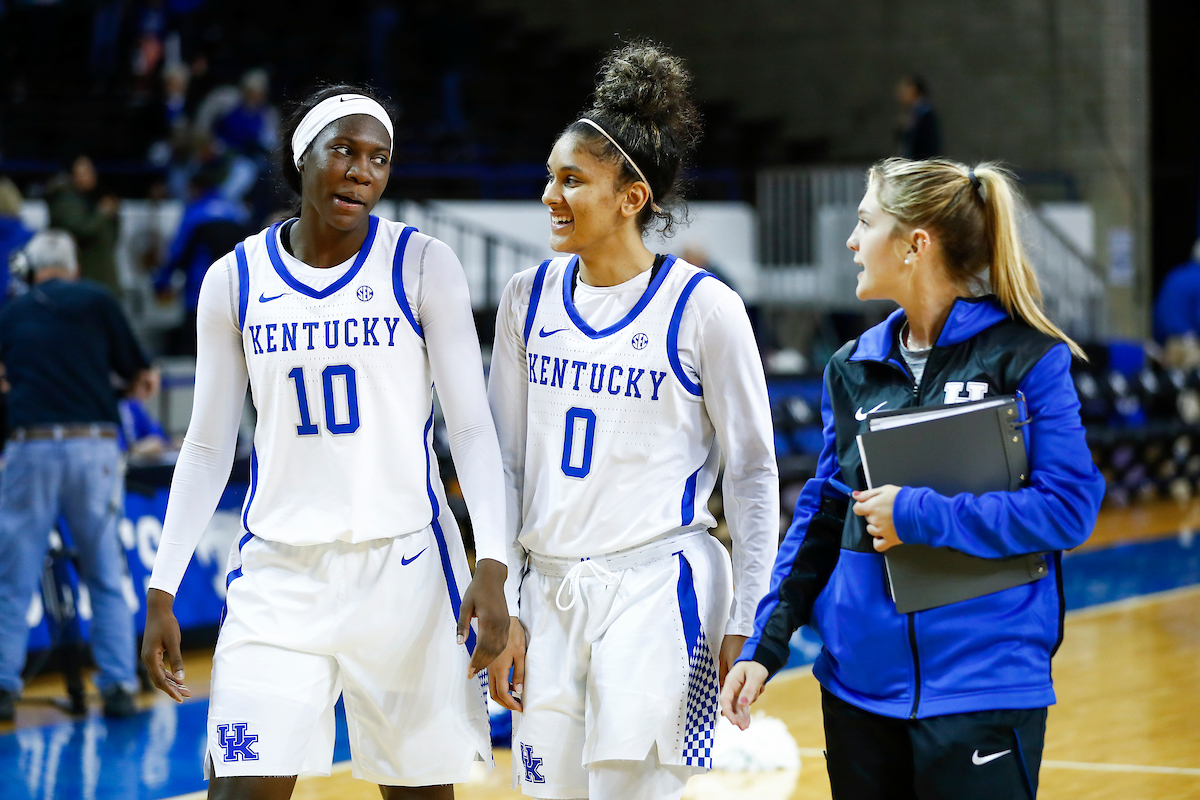 Rhyne Howard. LaShae Halsel.

UK women's basketball beat Southern 91-41.

Photo by Chet White | UK Athletics