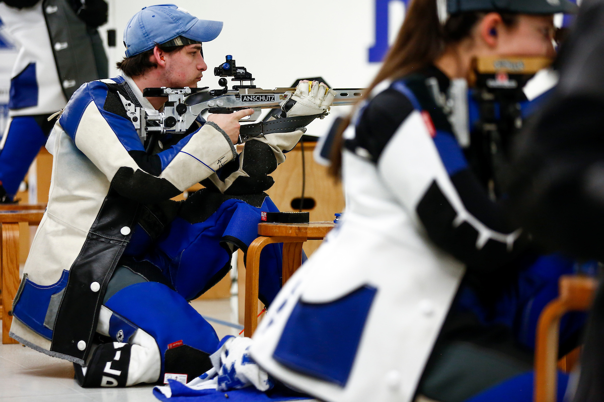 Mason Joachim. 

UK Rifle vs. Akron. 

Photo by Eddie Justice | UK Athletics