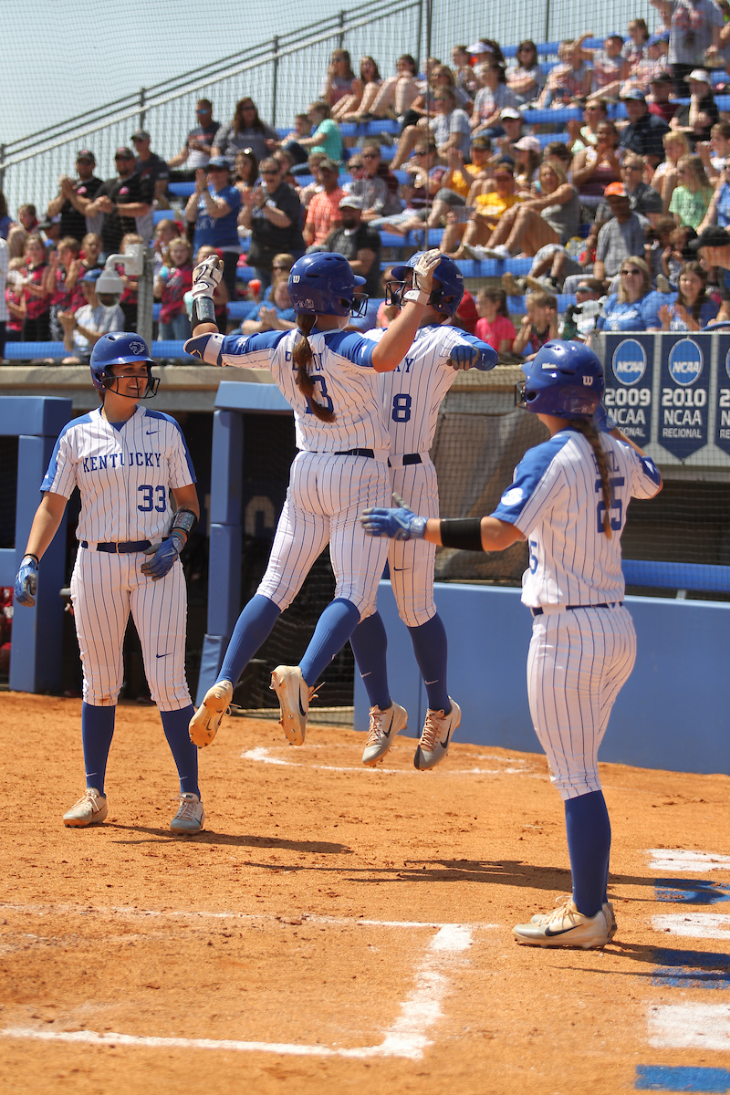 Erin Rethlake. Alex Martens. Brooklin Hinz. Mallory Peyton.

The University of Kentucky softball team during Game 1 against South Carolina for Senior Day on Sunday, May 6th, 2018 at John Cropp Stadium in Lexington, Ky.

Photo by Quinn Foster I UK Athletics