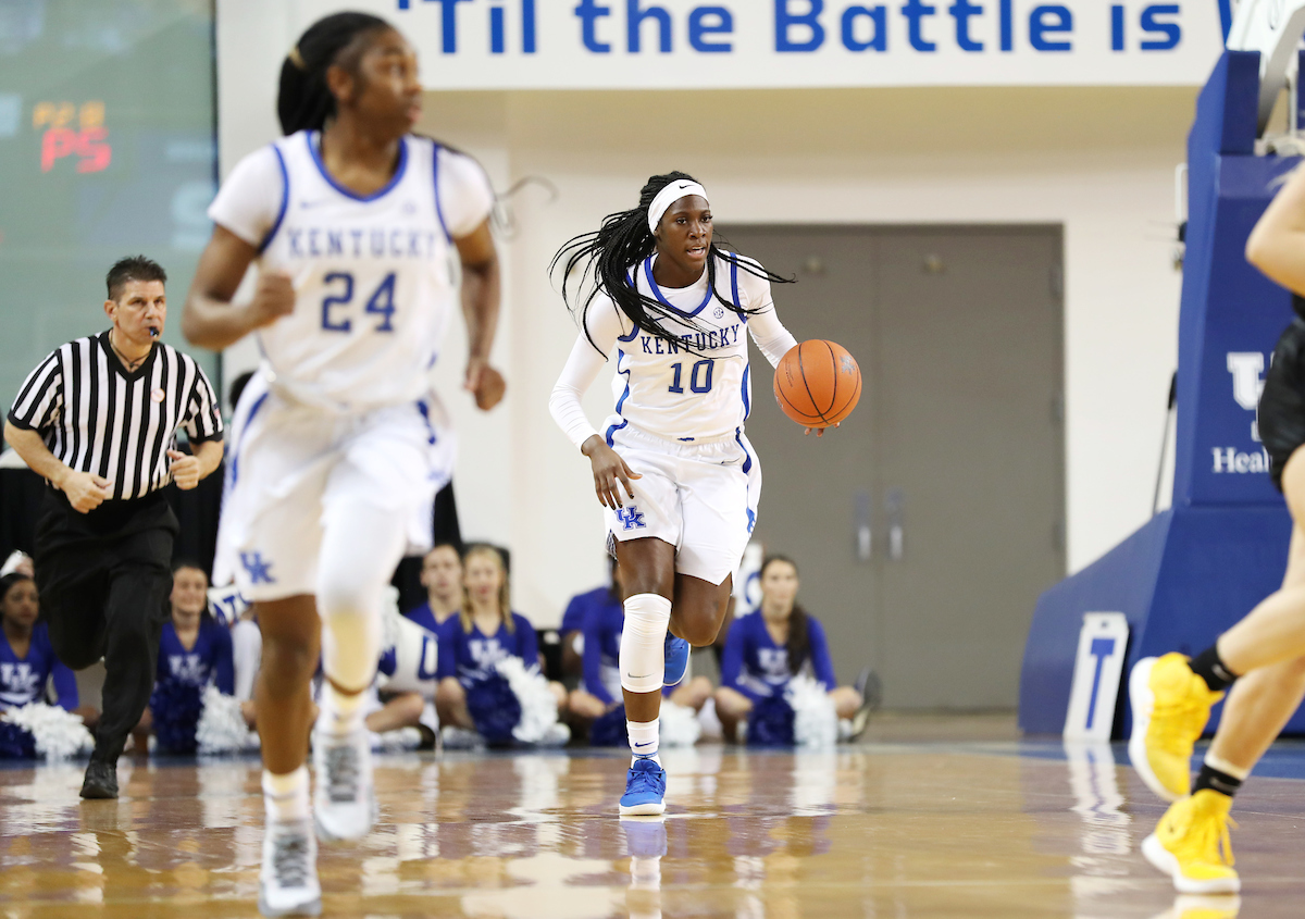 Rhyne Howard

The UK Women's Basketball team beats Mizzou. 

Photo by Britney Howard  | UK Athletics