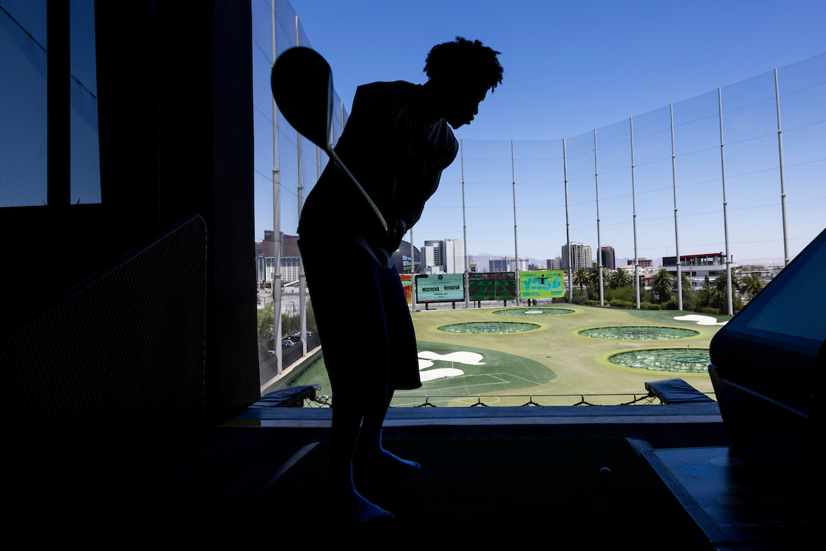 Men's Basketball at Top Golf Photo Gallery