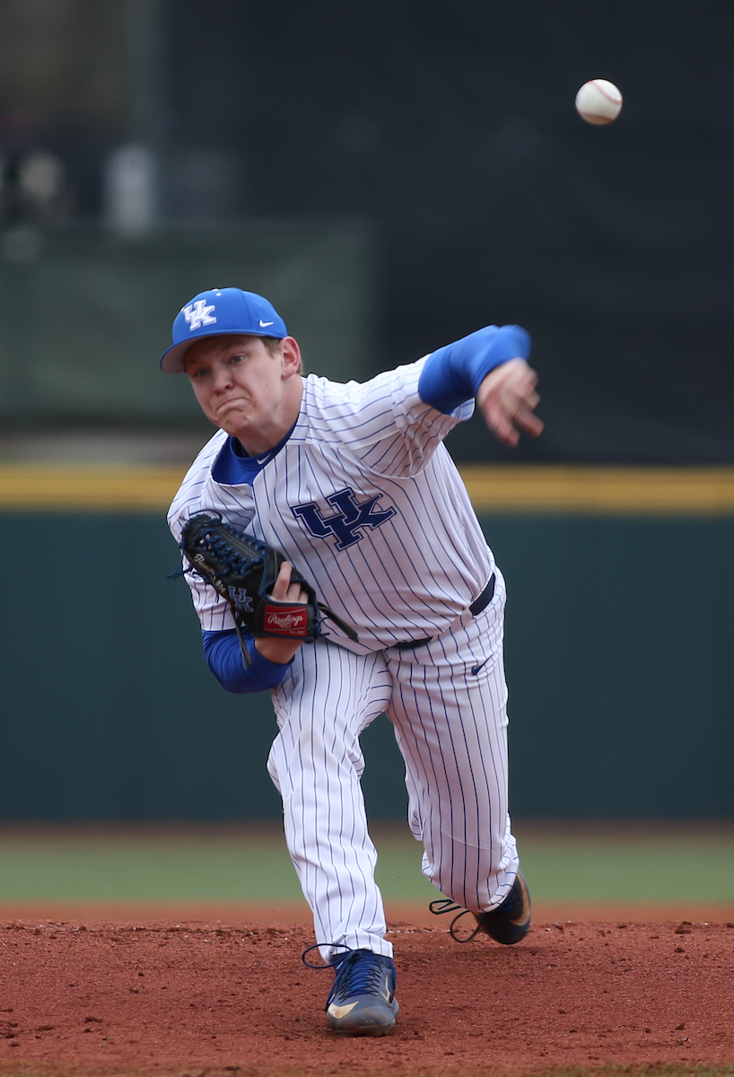 Zach Thompson

The University of Kentucky baseball team beat Texas Tech 11-6 on Saturday, March 10, 2018, in Lexington?s Cliff Hagan Stadium.

Barry Westerman | UK Athletics