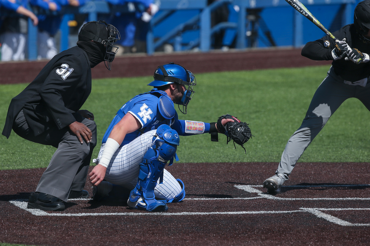 Coltyn Kessler.

Kentucky beats Mizzou 5 - 4.

Photo by Sarah Caputi | UK Athletics