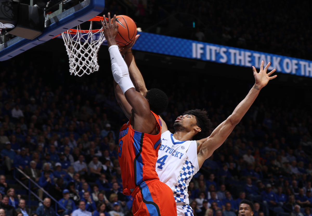 Nick Richards.

The University of Kentucky men's basketball team falls to Florida 66-64 on Saturday, January 20, 2018 at Rupp Arena in Lexington, Ky.

Photo by Elliott Hess | UK Athletics