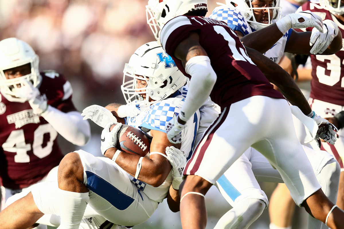 CLEVAN THOMAS JR.

Kentucky falls to Mississippi State, 28-13.

Photo by Elliott Hess | UK Athletics