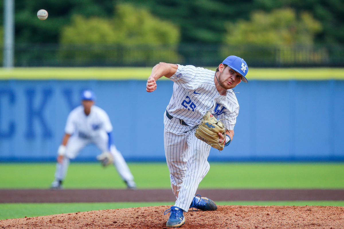 Seth Logue.

Kentucky defeats Dayton 14 - 3.

Photo by Sarah Caputi | UK Athletics