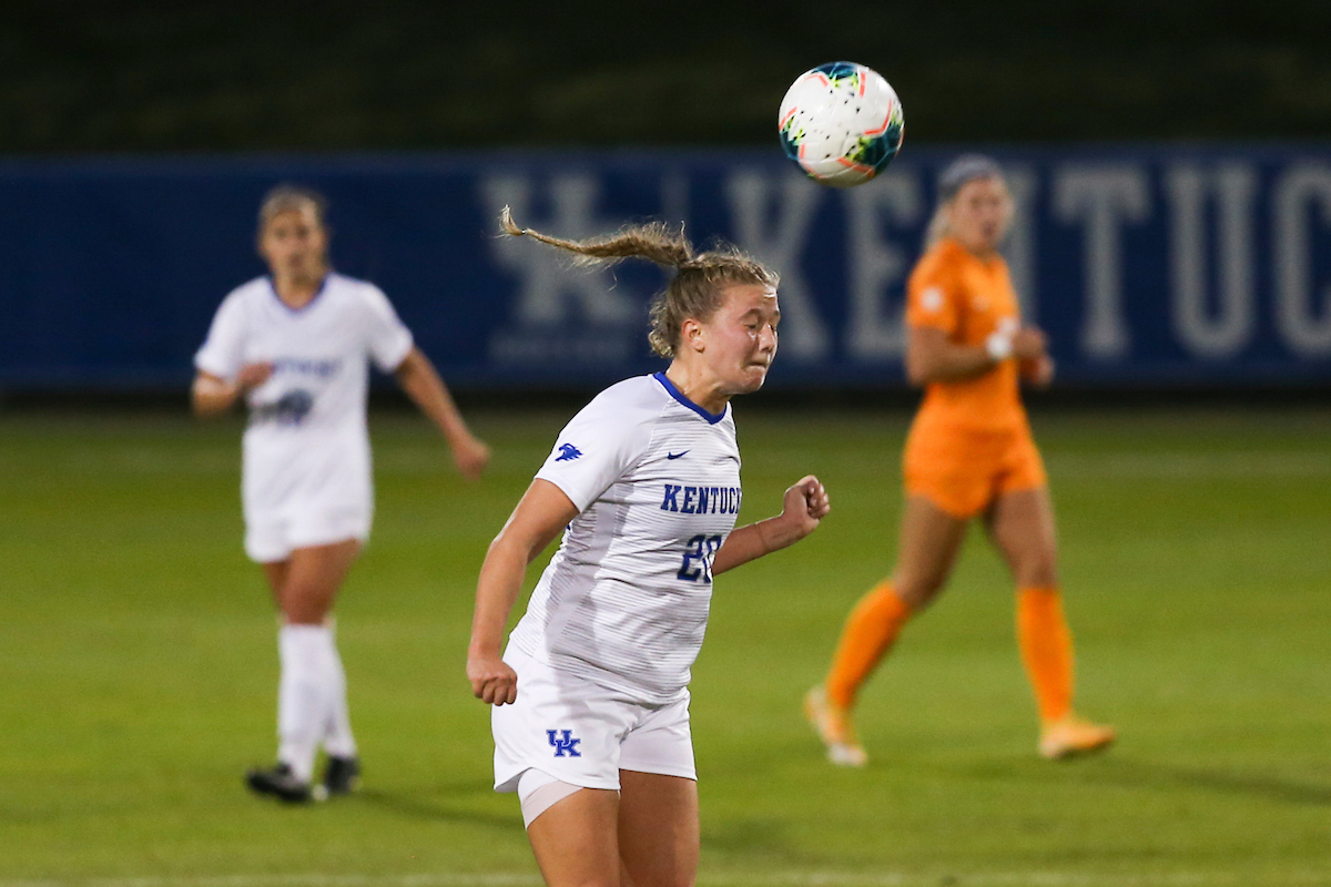 Josie Knight.

Kentucky ties Tennessee 1-1.

Photo by Hannah Phillips | UK Athletics