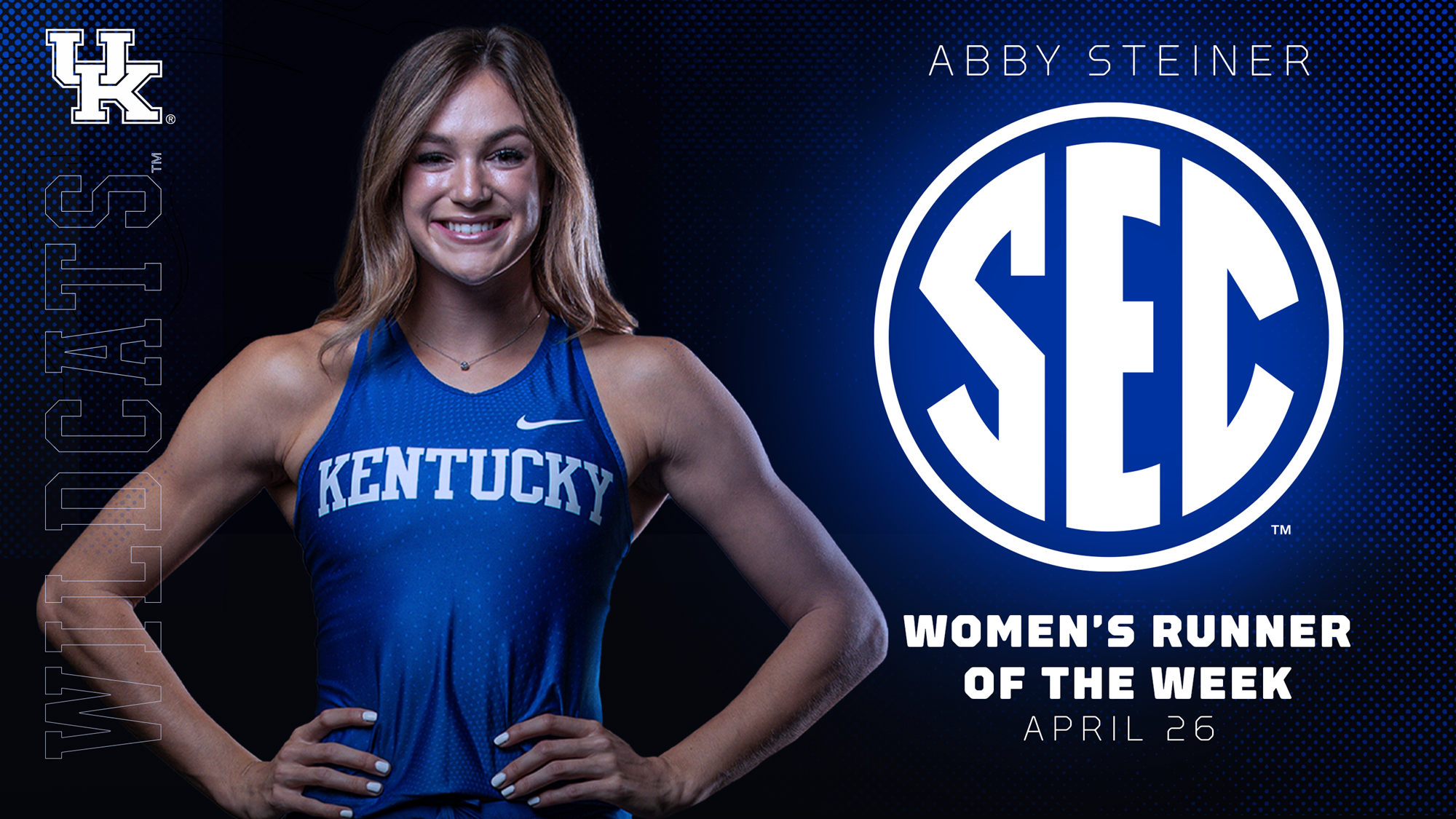 Abby Steiner Wins Fifth National and Fourth SEC Runner of the Week Honor of Season