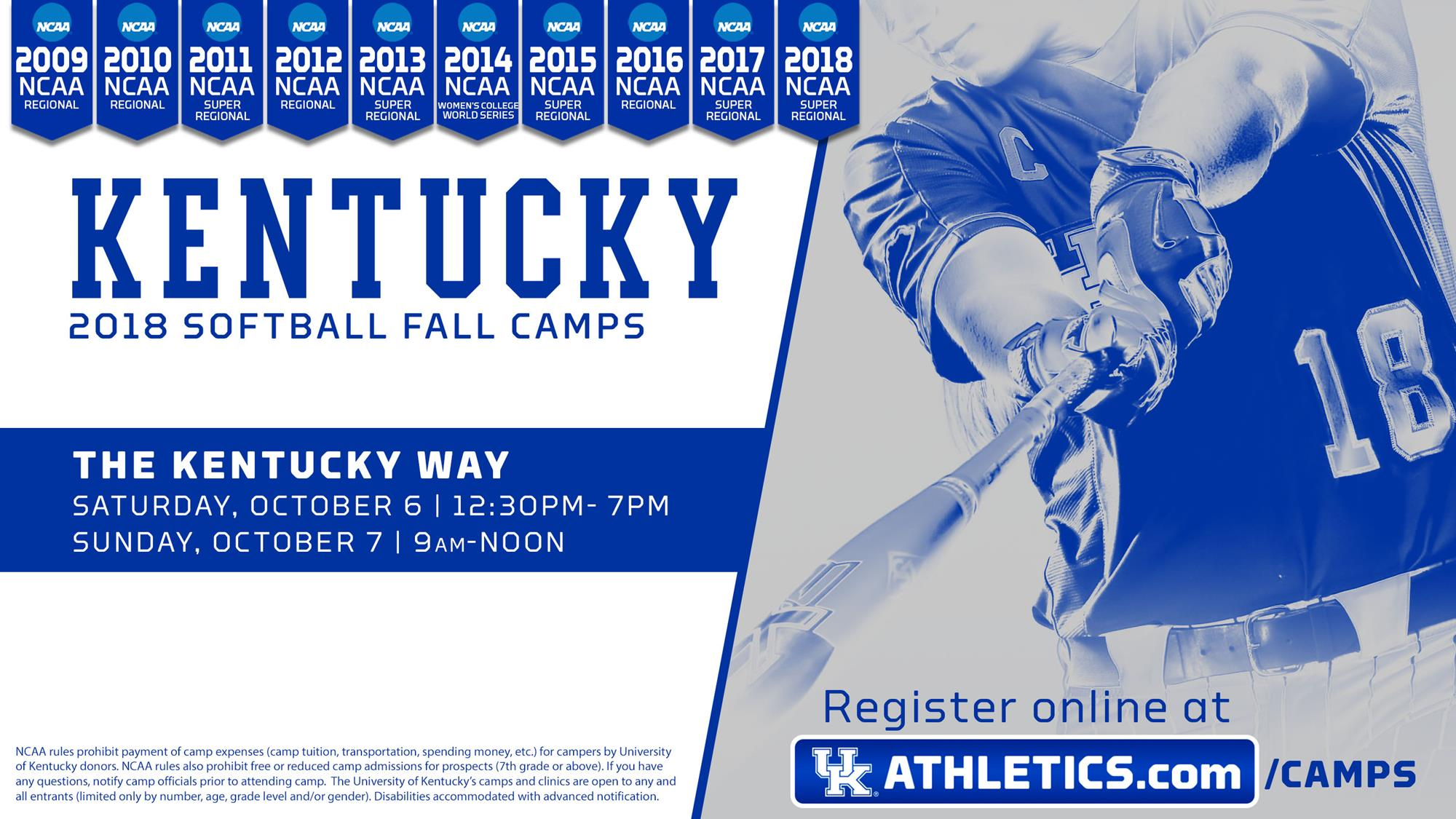 UK Softball "The Kentucky Way" Camp