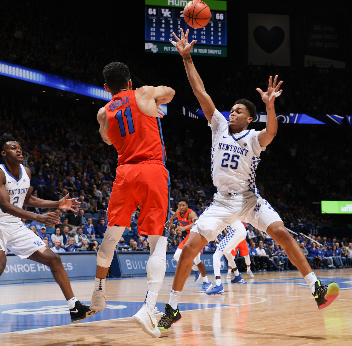 PJ Washington.

The University of Kentucky men's basketball team falls to Florida 66-64 on Saturday, January 20, 2018 at Rupp Arena in Lexington, Ky.

Photo by Elliott Hess | UK Athletics