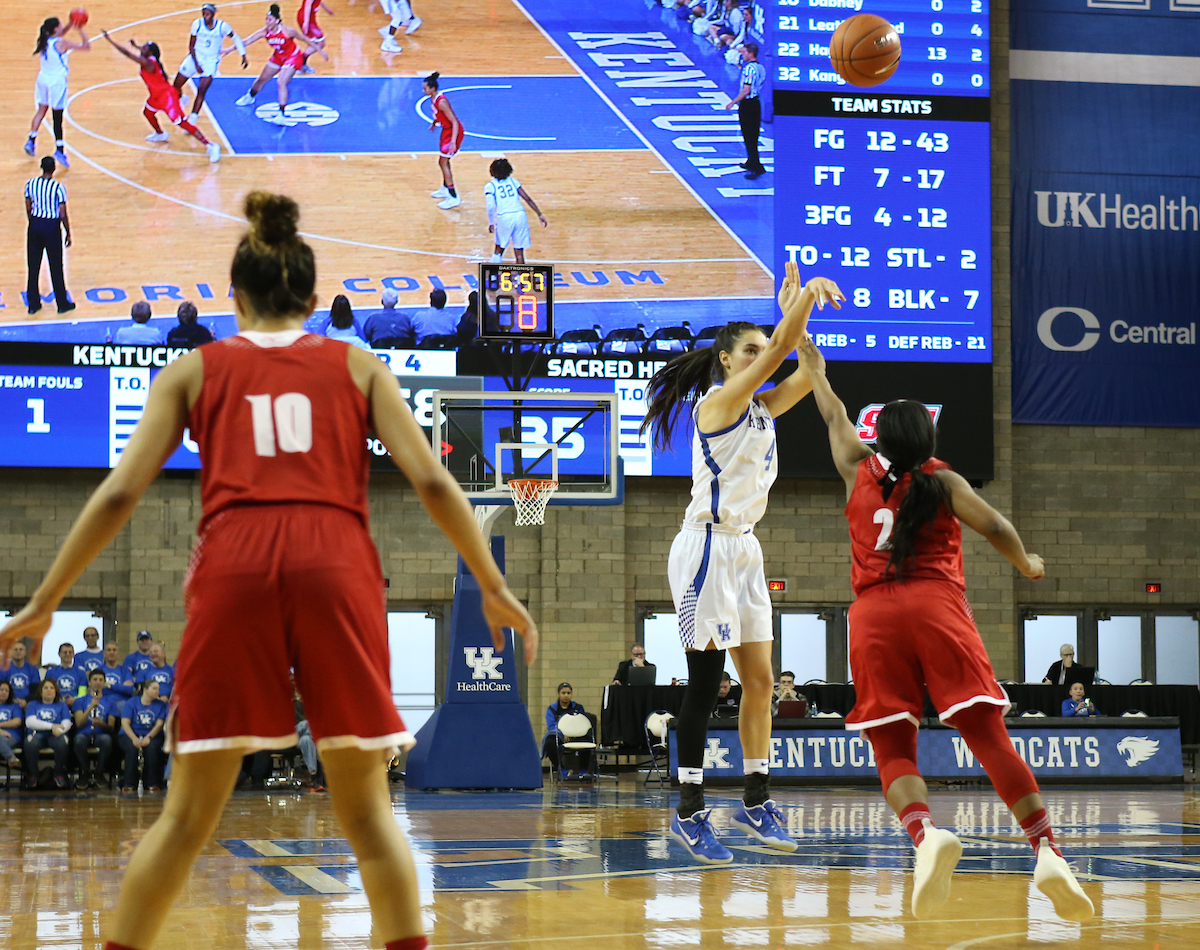 Maci Morris. 

UK beats to Sacred Heart University 71-43. 


Photo By Barry Westerman | UK Athletics