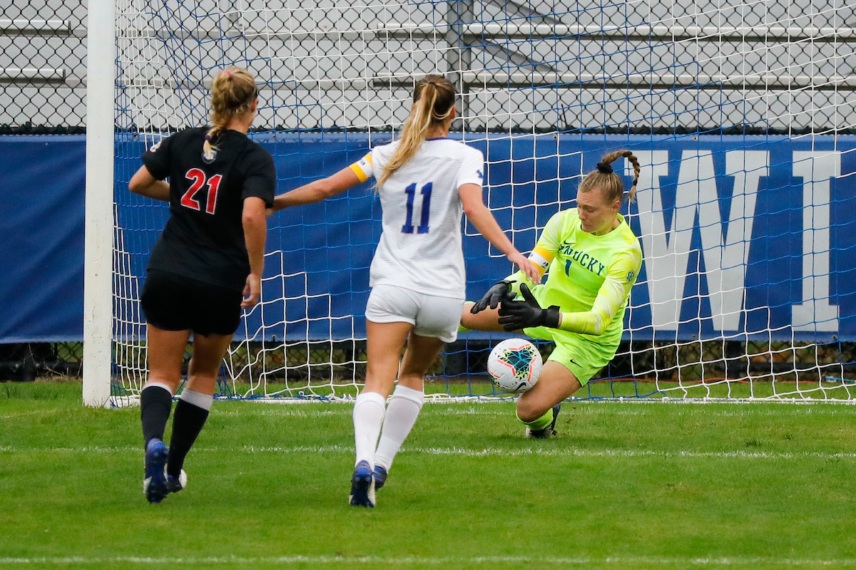 Brooke Littman.

UK women’s soccer tied Georgia 1-1 in double OT on Sunday, October 11, 2020, at The Bell in Lexington, Ky.

Photo by Chet White | UK Athletics