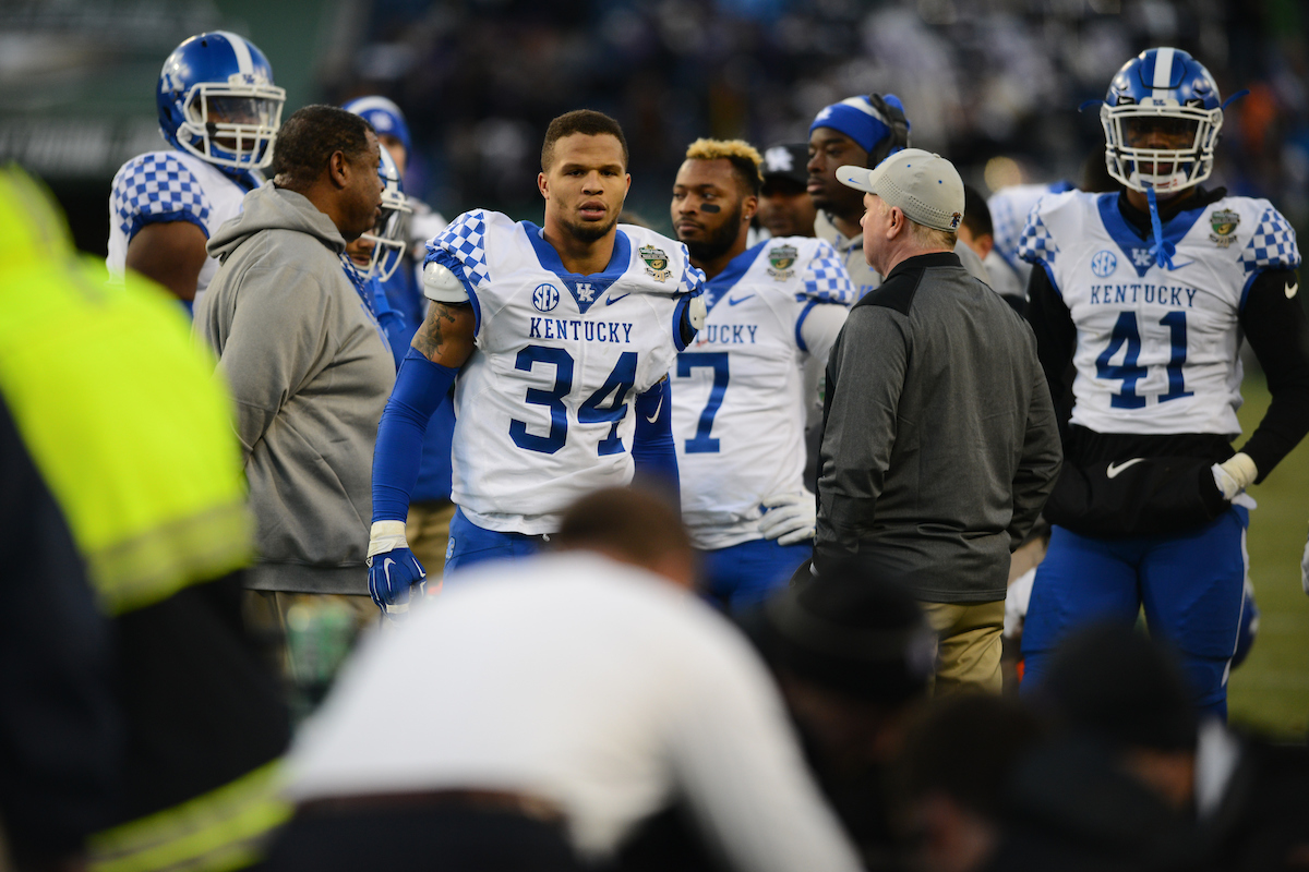 Jordan Jones

The University of Kentucky football team falls to Northwestern 23-24 in the Music City Bowl on Friday, December 29, 2017, at Nissan Field in Nashville, Tn.
