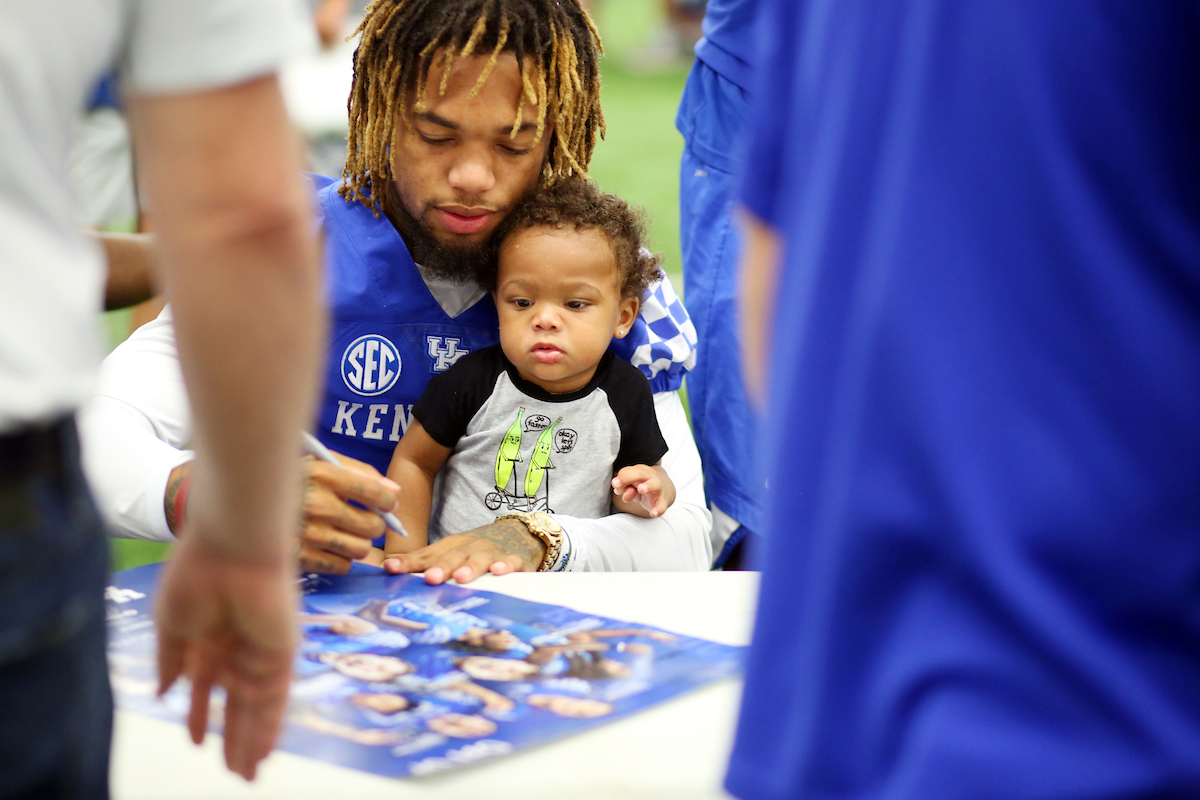 Lynn Bowden Junior .

The Football Team Fan Day on Saturday, August 4,  2018. 

Photo by Britney Howard | UK Athletics