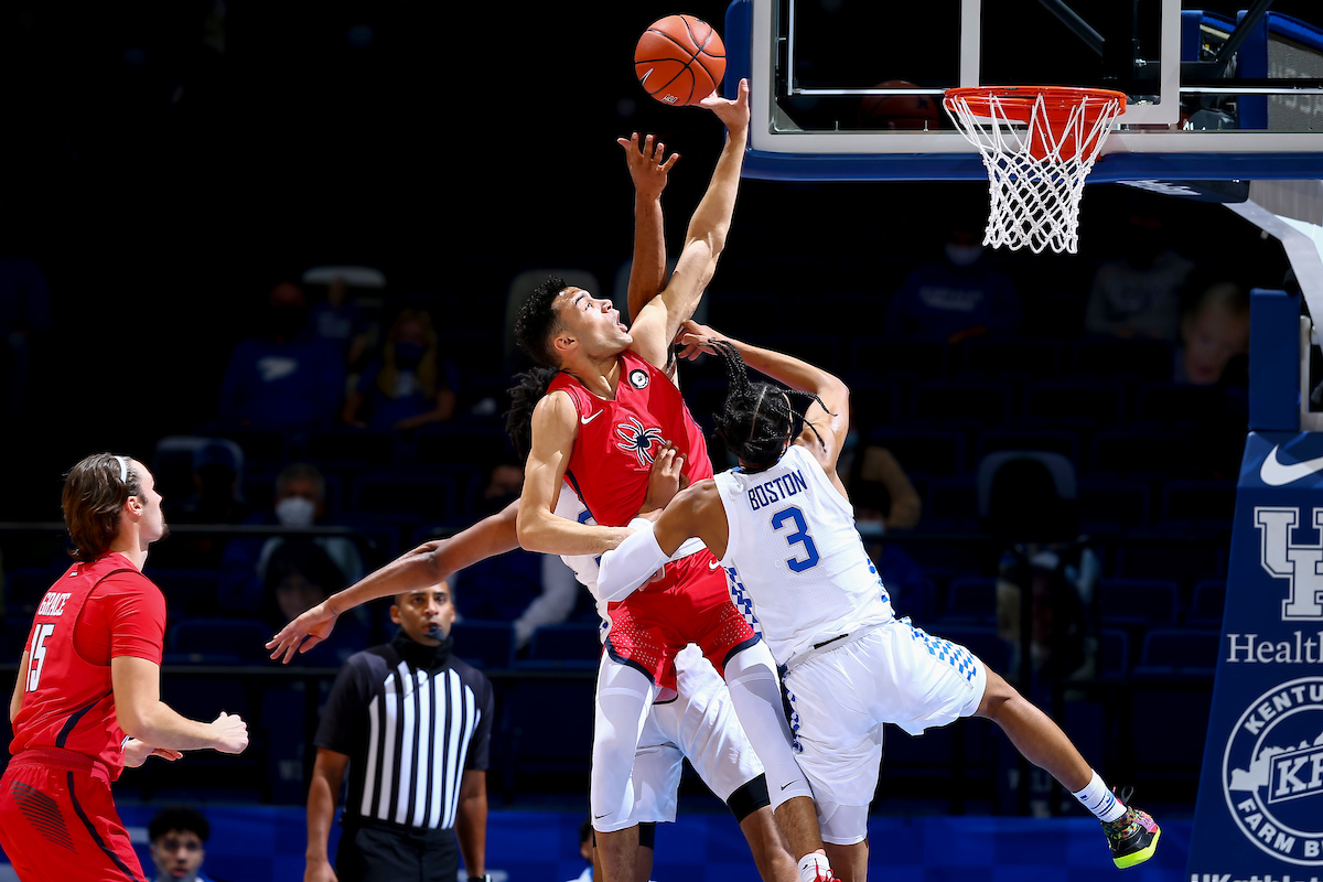 Defense.

Kentucky falls to Richmond, 76-64.

Photo by Chet White | UK Athletics