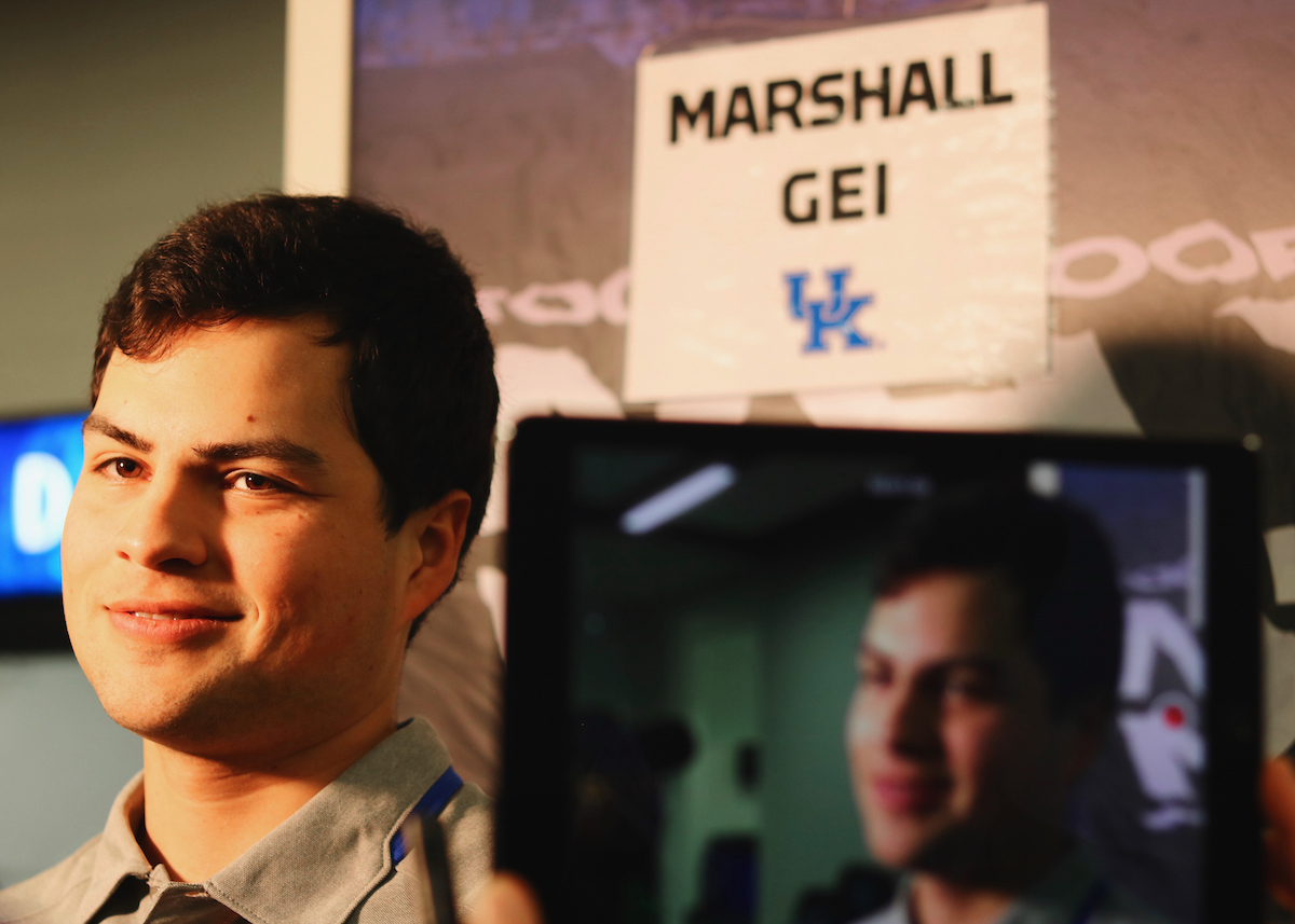 Marshall Gei.

Kentucky Baseball and Softball Media Day on February 5th, 2019.

Photo by Noah J. Richter | UK Athletics