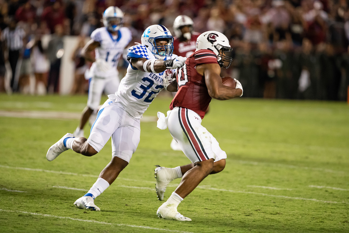 Trevin Wallace

Kentucky beats South Carolina, 16-10.

Photo by Jacob Noger UK Athletics