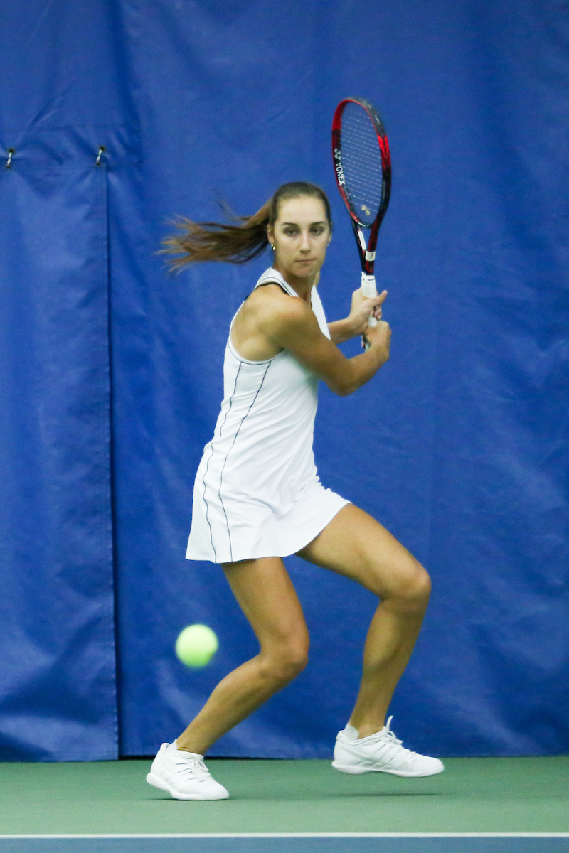 Diana Tkachenko.

Kentucky women's tennis hosts Miami University (OH).

Photo by Hannah Phillips | UK Athletics