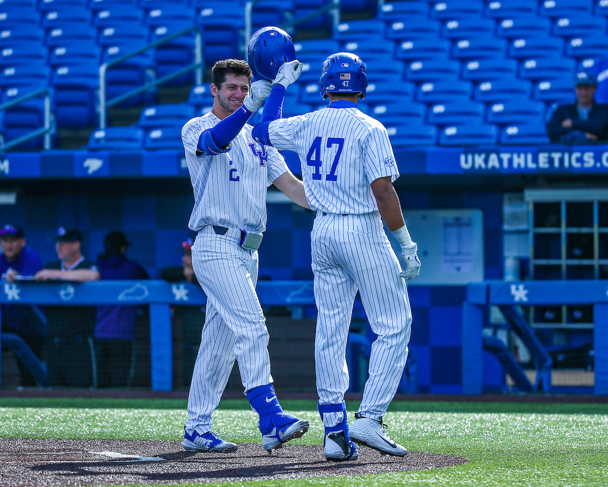 Jacob Plastiak and Ryan Ritter.

Kentucky defeats High Point 9-5.

Photo by Sarah Caputi | UK Athletics