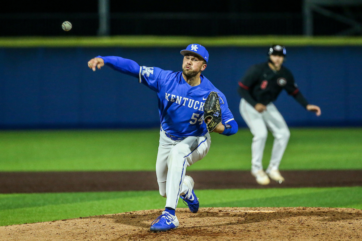 Daniel Harper.

Kentucky loses to Georgia 2-4.

Photo by Sarah Caputi | UK Athletics