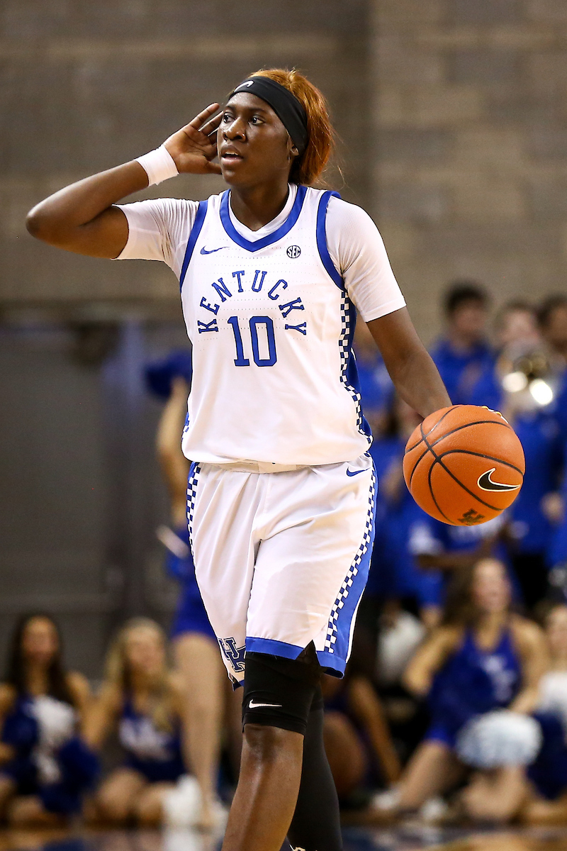 Rhyne Howard. 

Kentucky beat Mississippi State 73-62.

Photo by Eddie Justice | UK Athletics