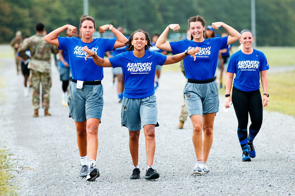 Blair Green. Amber Smith. Emma King.

Kentucky Women’s Basketball team bonding trip to Fort Campbell.

Photo by Eddie Justice | UK Athletics