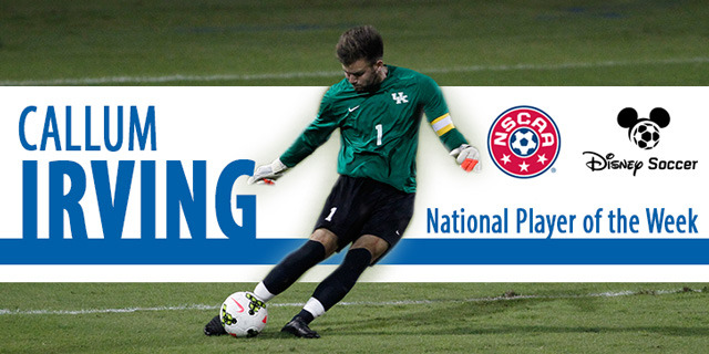 Callum Irving Named National Player of the Week