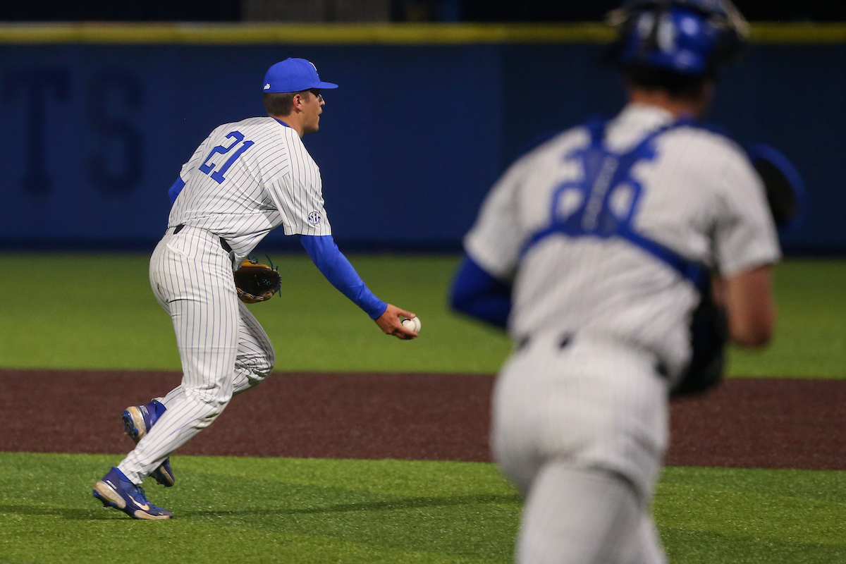 Wyatt Hudepohl.

Kentucky beats Butler 6 - 5.

Photo by Sarah Caputi | UK Athletics