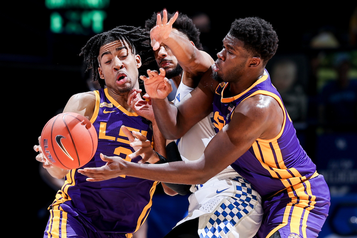 Olivier Sarr.

Kentucky beat LSU, 82-69.

Photo by Chet White | UK Athletics