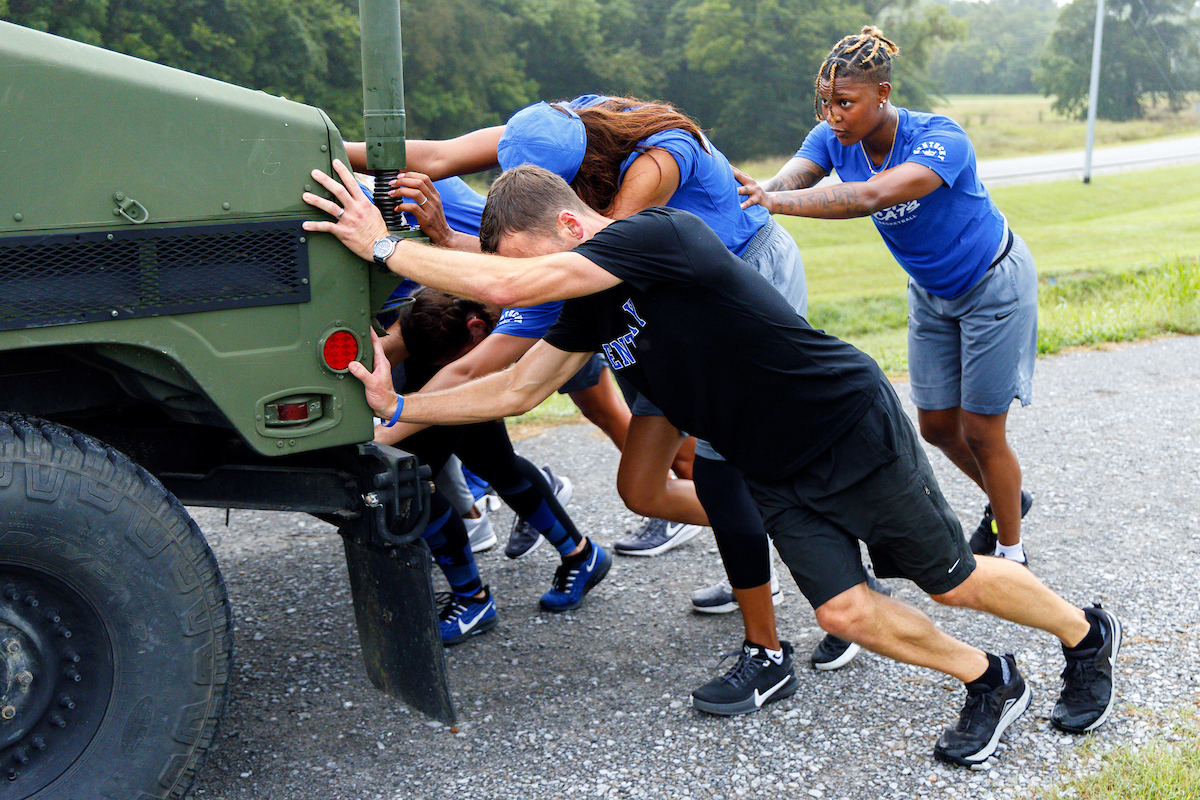 Jazmine Massengill.

Kentucky Women’s Basketball team bonding trip to Fort Campbell.

Photo by Eddie Justice | UK Athletics