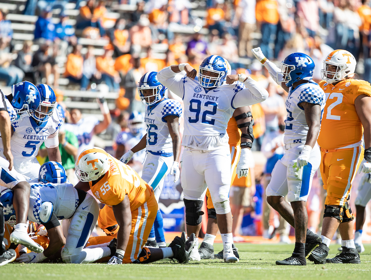 Phil Hoskins

UK defeats Tennessee 34-7

Photo By Jacob Noger | UK Football