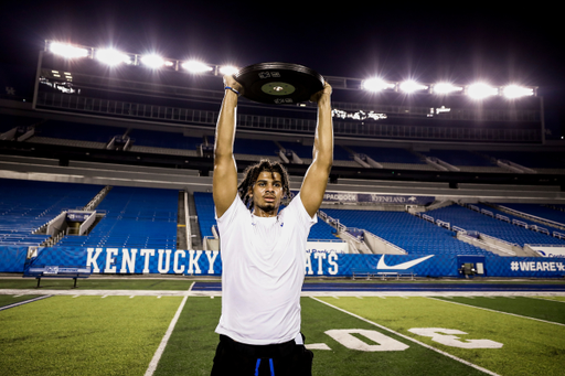 Bryce Hopkins.

Final summer workout.

Photos by Chet White | UK Athletics