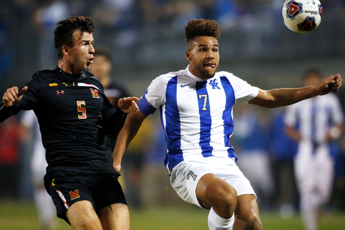 JJ Williams.

Kentucky falls to Maryland 1-0.

Photo by Quinn Foster | UK Athletics