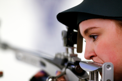 Allison Buesseler. 

Kentucky NCAA Rifle Qualifier. 

Photo By Barry Westerman | UK Athletics
