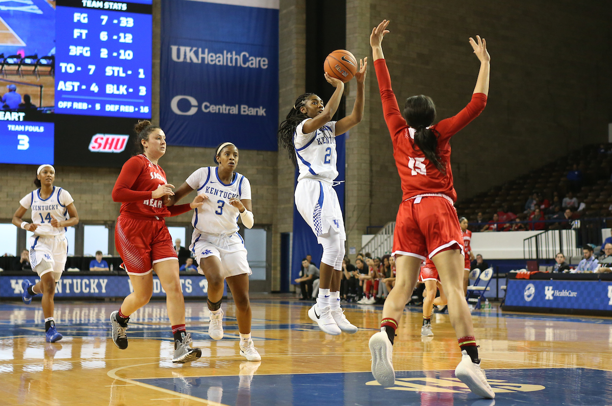 Taylor Murray. 

UK beats to Sacred Heart University 71-43. 


Photo By Barry Westerman | UK Athletics