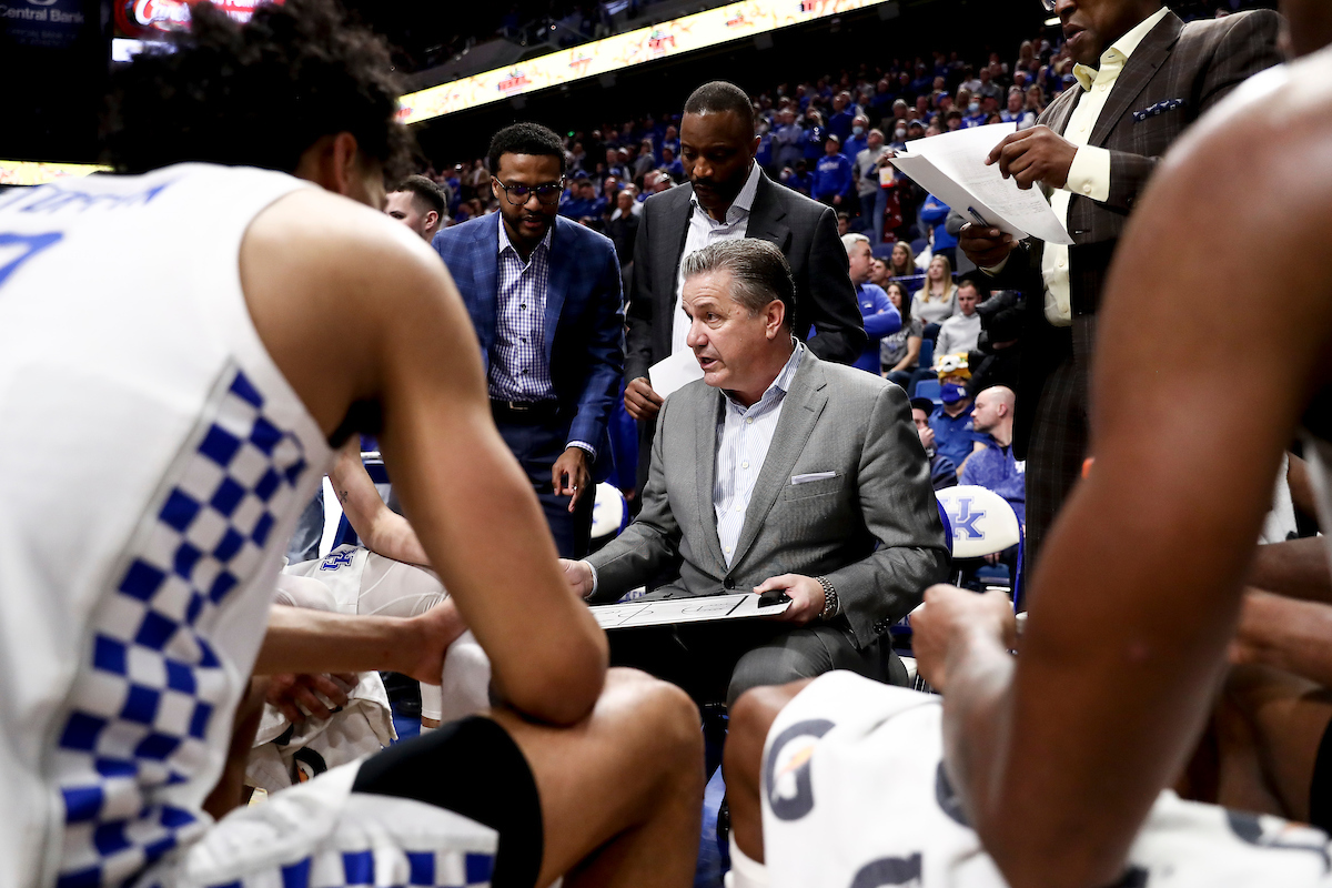 John Calipari. Jai Lucas. Bruiser Flint.

Kentucky beat Alabama 90-81.

Photos by Chet White | UK Athletics