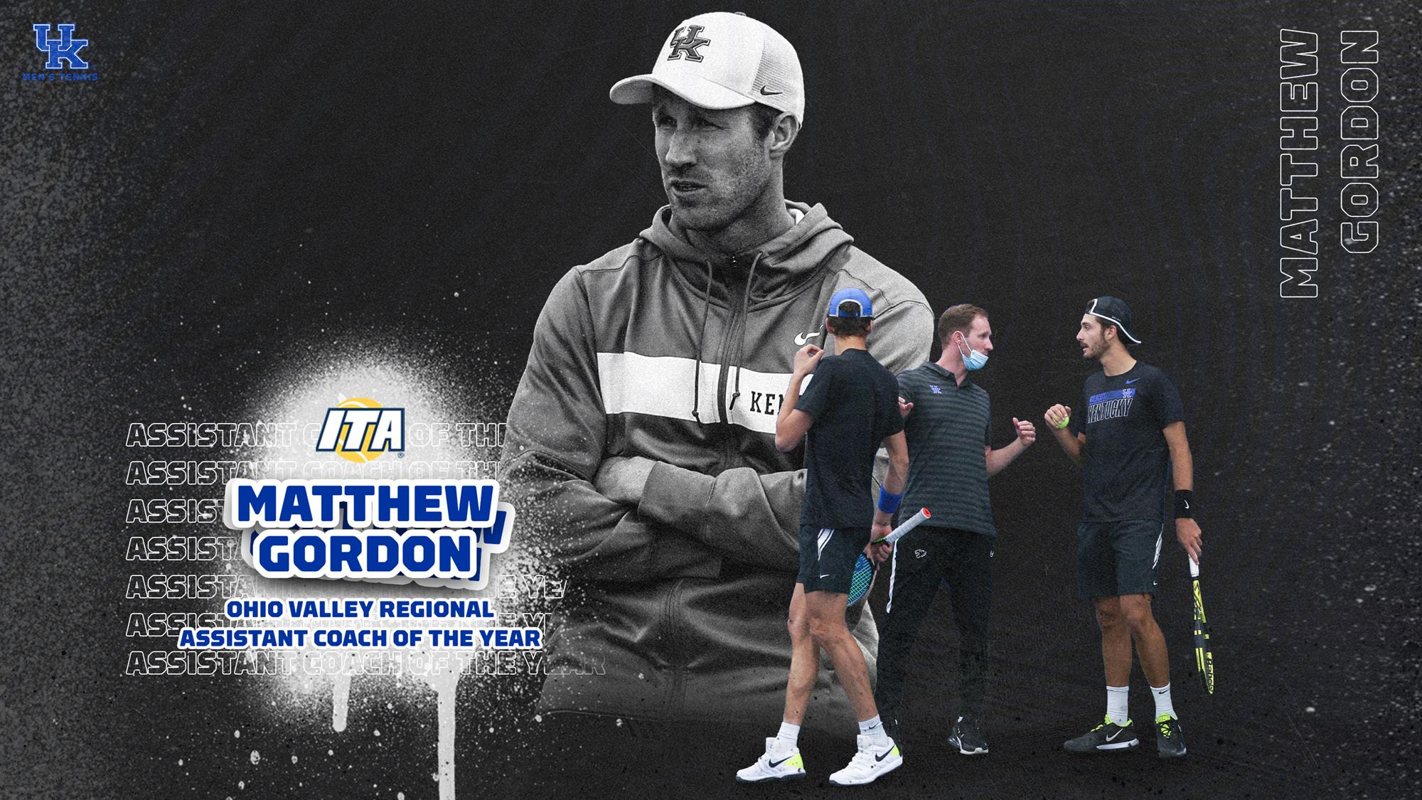 Matthew Gordon Named ITA Regional Assistant Coach of the Year