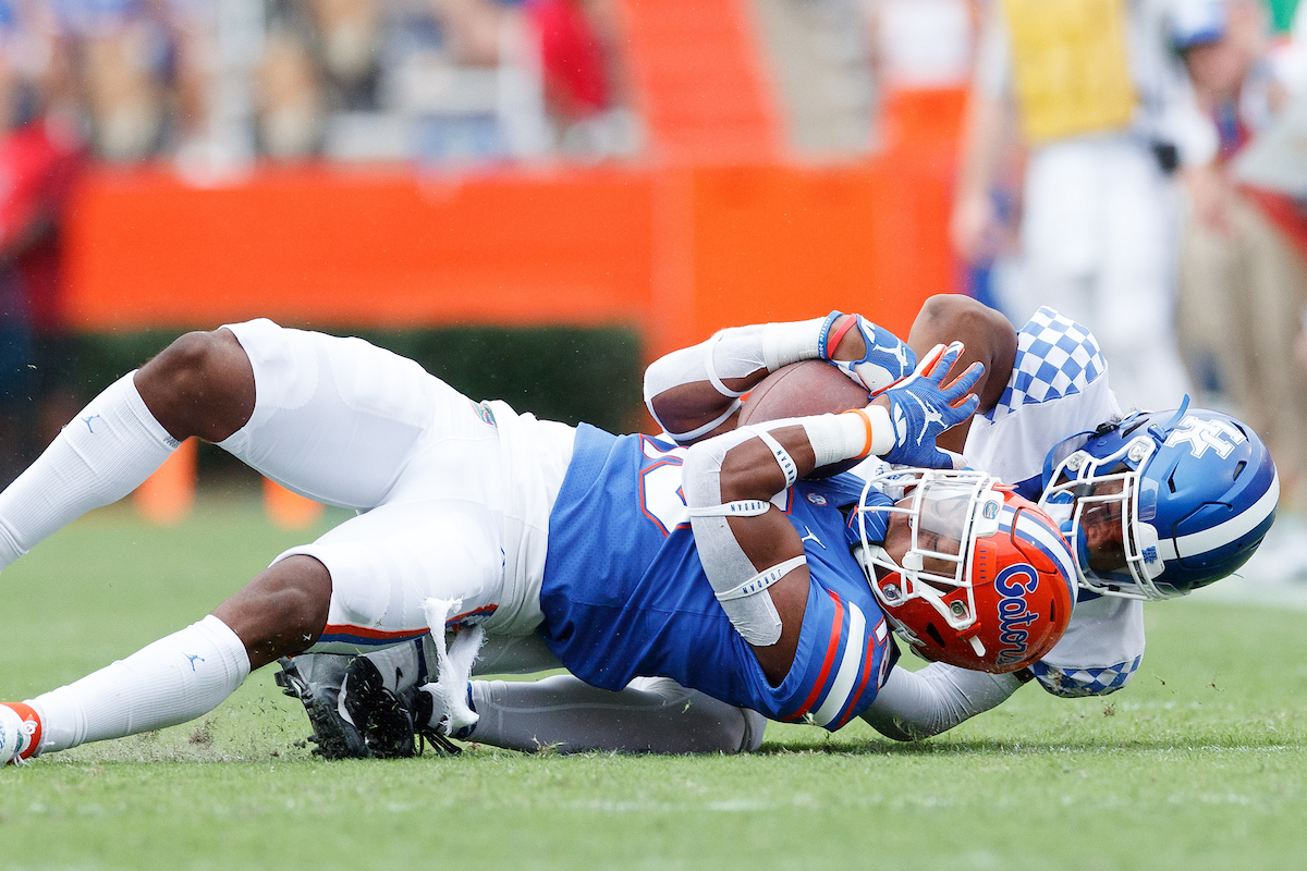 MICHAEL DRENNEN II.

Kentucky falls to Florida, 34-10.

Photo by Elliott Hess | UK Athletics