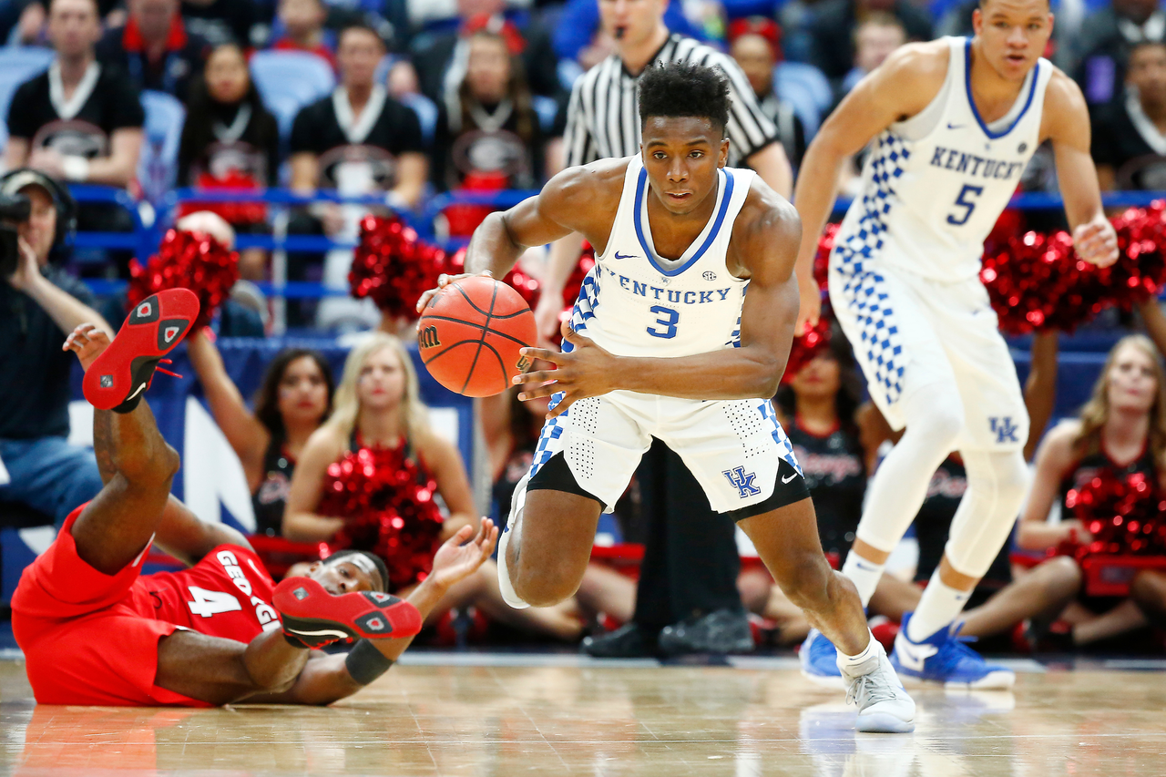 Hamidou Diallo.

The University of Kentucky men's basketball team beat Georgia 62-49 in the quarterfinals of the 2018 SEC Men's Basketball Tournament at Scottrade Center in St. Louis, Mo., on Friday, March 9, 2018.

Photo by Chet White | UK Athletics