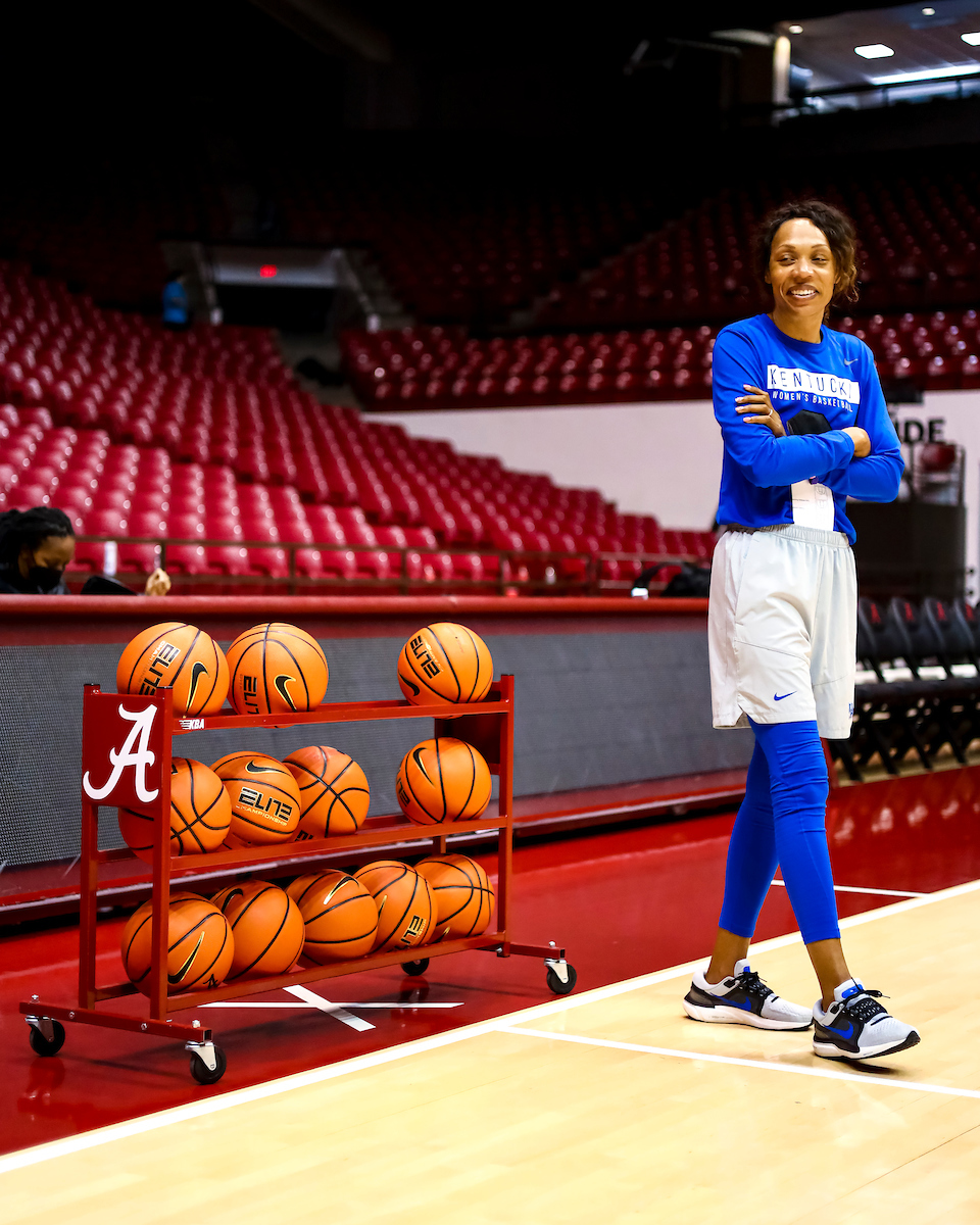 Kyra Elzy.

Kentucky at Alabama shootaround.

Photo by Eddie Justice | UK Athletics