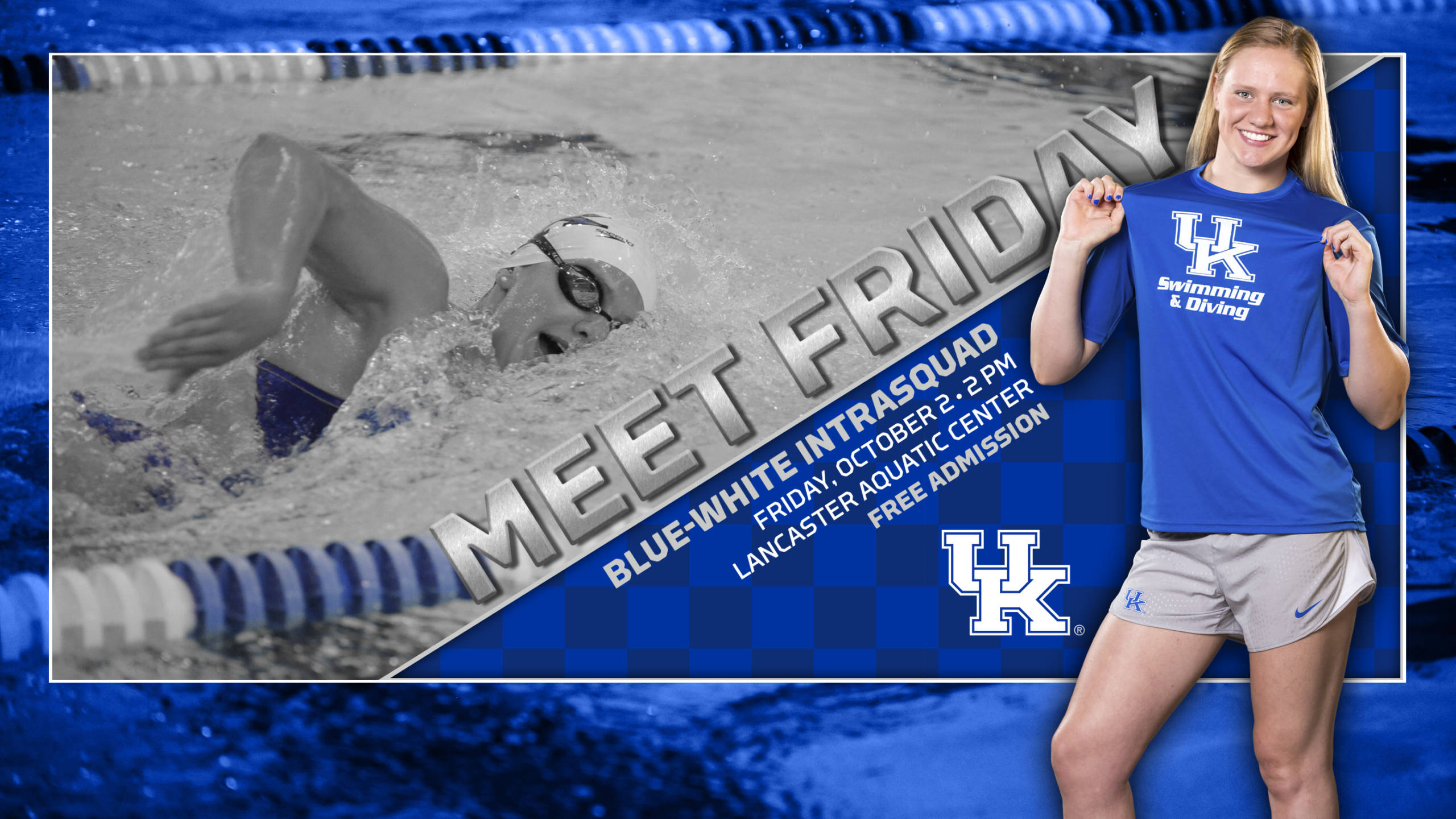 Swimming and Diving to Host Blue/White Meet on Friday
