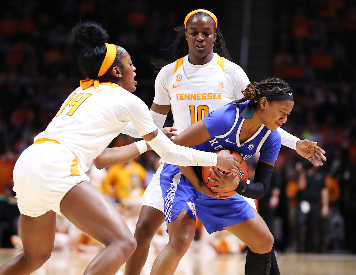 Jaida Roper
The UK Women's Basketball team beats Tennessee 73-71. 

Photo by Britney Howard  | UK Athletics