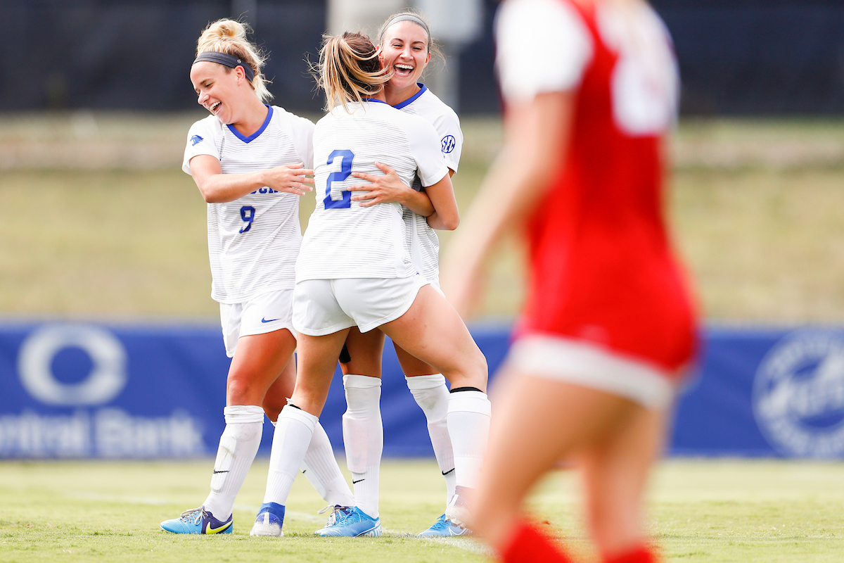 Marissa Bosco. Foster Ignoffo. Gina Crosetti.

UK beat Miami (OH) 3-0 on Senior Day.

Photo by Chet White | UK Athletics