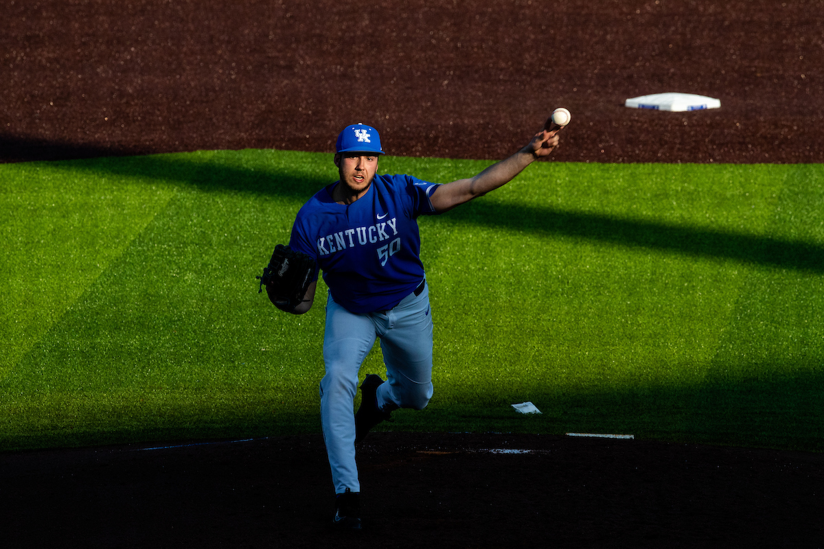 Kentucky Wildcats Mason Hazelwood (50)

The UK baseball team beat NKU 5-4 on Wednesday, February 27, 2019.